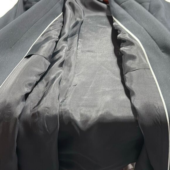 Anthropologie Maeve Roll-Sleeve Blazer Notched Collar Black‎ 24W NWOT - Picture 14 of 16